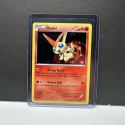 Pokemon TCG - VICTINI - XY189 - Cosmos Holo - XY Black Star Promo (2017) - NM - Image 1