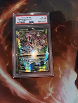 Venusaur GEM MINT PSA 10 FULL ART Mega EX 2016 Pokemon XY Evolutions 100/108 - Image 1