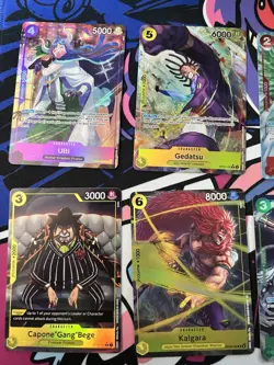 One Piece TCG English Alt Art Lot of 12, Luffy Sanji Enel Uta Sengoku Monet… - Image 2