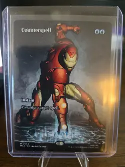 Iron Man Counterspell #0052 MTG Marvel Borderless Non-Foil Fresh NM - Image 1