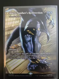Magic: The Gathering Marvel Black Panther's Redirection Foil Rare #0058 MTG MAR - Image 1
