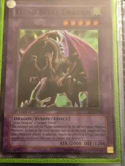 Yu-Gi-Oh! TCG Fiend Skull Dragon Legacy of Darkness LOD-039 1st Edition Super... - Image 2