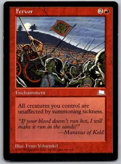 Fervor Rare Weatherlight Magic: The Gathering Lightly Played - Image 1