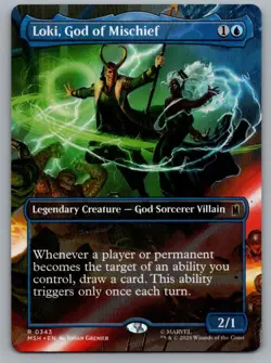 Loki, God of Mischief (Borderless) 343 Marvel Super Heroes Magic: - Image 1
