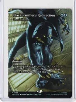 Black Panther's Redirection Narset's Reversal *FOIL* Borderless MSH MTG 58 - Image 1