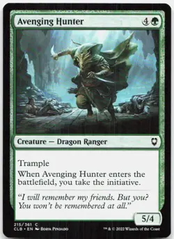 Avenging Hunter 215 NM Commander Legends: Battle for Baldur's Gate MTG - Image 1
