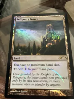 Reliquary Tower Magic The Gathering FNM Promo Foil 2013 MTG Card 2/12 Drew Baker - Image 1
