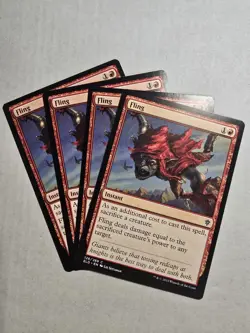 FLING X 4 N/M- THRONE OF ELDRAINE MAGIC THE GATHERING - Image 1