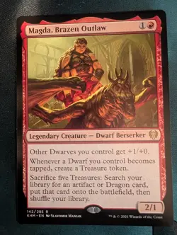 Magda, Brazen Outlaw 142/285 Rare The List Reprints Magic: The Gathering LP - Image 1
