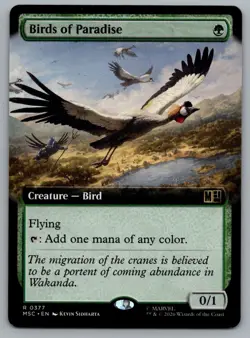 Birds of Paradise (Extended Art) 377 Commander: Marvel Super Heroes Magic: - Image 1