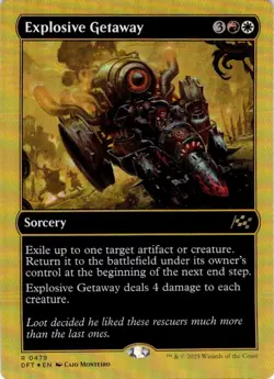 MTG Explosive Getaway (First-Place Foil) Aetherdrift HOLO #479 - Image 1