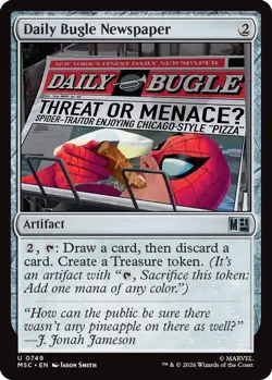 Daily Bugle Newspaper 749 Commander: Marvel Super Heroes MTG NM/M - Image 3