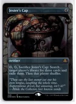 Jester's Cap (Borderless) 449 Dominaria Remastered Magic: The Gathering Foil NM - Image 1