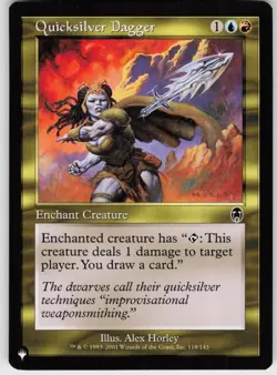 QUICKSILVER DAGGER 118/143 C NEAR MINT - Image 1