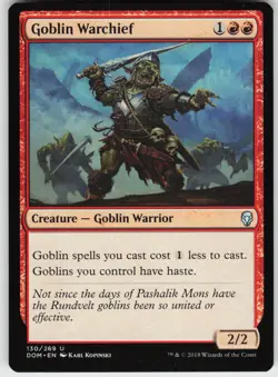 GOBLIN WARCHIEF 130 UC NEAR MINT - Image 1