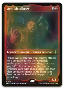 Arni Metalbrow (Foil Etched) #116 (NM) March of the Machine MAT Magic MTG - Image 1