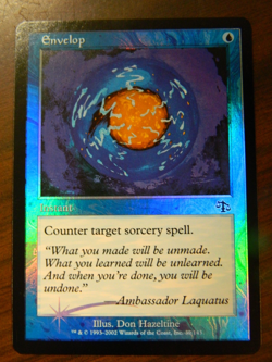 MTG FOIL Judgment Blue Common Envelop Near Mint Cond Factory Dented - Image 1