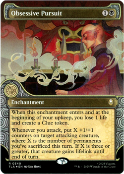Obsessive Pursuit (Showcase Foil) 0340 - Avatar: The Last Airbender TLA - MTG NM - Image 1