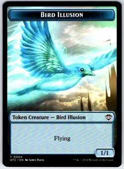 Dragon Elemental // Bird Illusion 2-Sided Token Outlaws of Thunder Junction MTG - Image 2