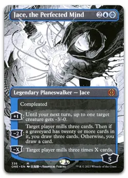 Jace, the Perfected Mind (Borderless) #336 NM Phyrexia All Will Be One Magic MTG - Image 1