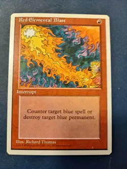 Wizards of the Coast Magic: The Gathering Red Elemental Blast 4th Ed Red Instant - Image 1