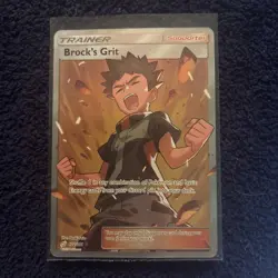 Brock's Grit (Full Art) 172/181 Sm-Team Up Holo Pokemon Trainer Supporter Card - Image 1