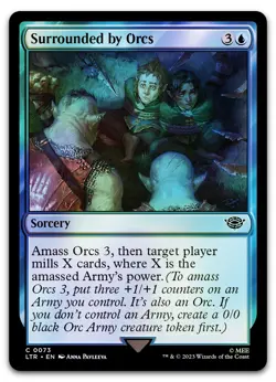 Surrounded by Orcs #73 (Foil) (NM) Lord of the Rings LTR Magic MTG - Image 1