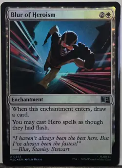 Magic: The Gathering Blur of Heroism 585 Commander: Marvel Super Heroes Foil - Image 1