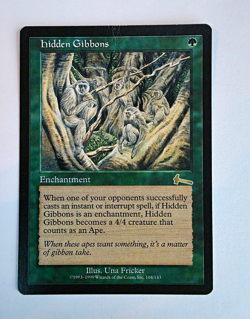 Wizards of the Coast MTG Hidden Gibbons Urza's Legacy Rare 104 Regular EN - Image 1