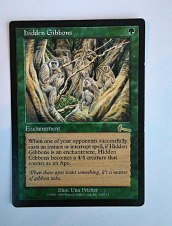 Wizards of the Coast MTG Hidden Gibbons Urza's Legacy Rare 104/143 Reg EN 1999 - Image 1