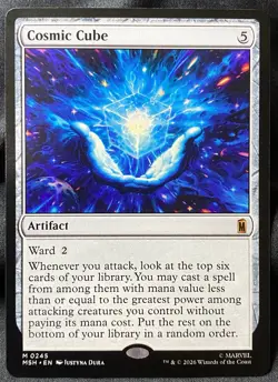 MTG Marvel Super Heroes 0245 - Cosmic Cube - Mythic Rare Regular - Near Mint - Image 1