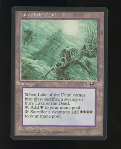 1996 MTG Magic The Gathering Alliances Lake of the Dead - Image 1