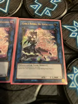 Yugioh 2x Clara & Rushka, the Ventriloduo Extreme Force Exfo-En049 1st Edition - Image 2