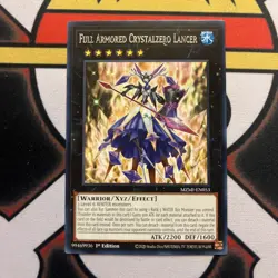 Yugioh! Full Armored Crystalzero Lancer - MZMI-EN053 - Rare - 1st Edition Near M - Image 3
