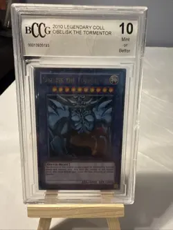 Yu-Gi-Oh! Obelisk the Tormentor LC01-EN001 Ultra Rare Beckett BCCG 10 - Image 1