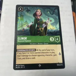 Disney Lorcana Wilds Unknown Elinor Renowned Diplomat Non Foil #86/204 - Image 1