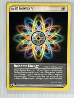 Rainbow Energy Ruby and Sapphire Reverse Holo Card 95/109 NM Condition - Image 3