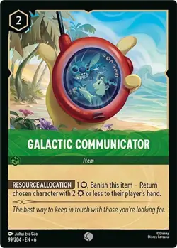 Disney Lorcana TCG - Azurite Sea - Galactic Communicator - 99/204 FOIL - Image 1