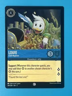 Disney Lorcana: Into The Inklands - Louie - Chill Nephew - 149/204 Foil - Image 1
