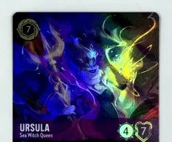 2024 Disney Lorcana Ursula Sea Witch Queen #208 Ursula’s Return Enchanted NM/M - Image 2