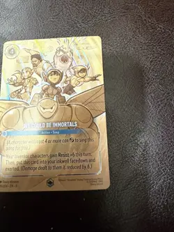 Disney Lorcana We Could Be Immortals Enchanted 219/204 Cold Foil First Ch - Image 3