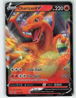 2020 Pokemon, Darkness Ablaze, #19/189 Charizard V, Holo Ultra Rare NM - Image 1