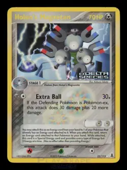 Pokemon Card Holon's Magneton 22/113 Delta Species Reverse Holo Rare MP 2005 - Image 1