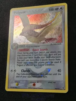 Pokemon Card Pidgeot 10/112 FireRed & LeafGreen Reverse Holo Rare HP 2004 - Image 4