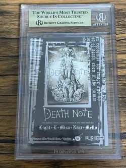 BGS 9.5 Death Note Trading Card SR Secret Rare Light Yagami Misa Amane L Near - Image 2