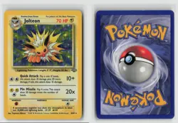 Jolteon #4/64 Jungle Holo Rare Pokemon TCG MP - Image 3