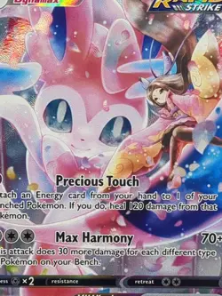 Sylveon VMAX TG15/TG30 Swsh09: Brilliant Stars Trainer Gallery Holo Pokemon Card - Image 4