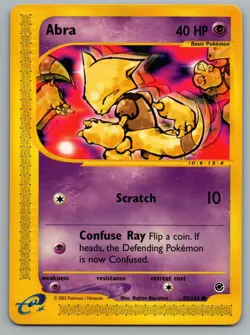 Abra 93/165 Common Expedition Base Set Pokemon Lightly Played - Image 1