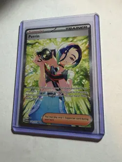 Pokemon TCG Perrin 220/167 Twilight Masquerade Trainer-Supporter Full Art Holo - Image 2