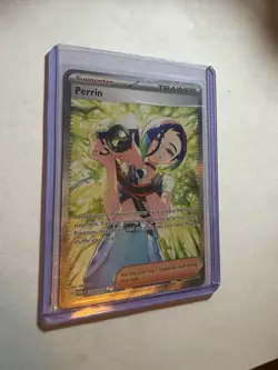 Pokemon TCG Perrin 220/167 Twilight Masquerade Trainer-Supporter Full Art Holo - Image 5